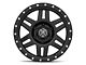 ICON Alloys Six Speed Satin Black 6-Lug Wheel; 17x8.5; 0mm Offset (21-24 Bronco, Excluding Raptor)