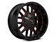 Mayhem Wheels Cogent Black with Prism Red 6-Lug Wheel; 20x9; 0mm Offset (21-24 Bronco, Excluding Raptor)