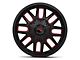 Mayhem Wheels Cogent Black with Prism Red 6-Lug Wheel; 20x9; 18mm Offset (21-24 Bronco, Excluding Raptor)