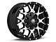 Mayhem Wheels Warrior Black Machined 6-Lug Wheel; 20x10; -25mm Offset (21-24 Bronco, Excluding Raptor)