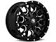 Mayhem Wheels Warrior Black Milled 6-Lug Wheel; 17x9; 18mm Offset (21-24 Bronco, Excluding Raptor)