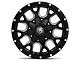 Mayhem Wheels Warrior Black Milled 6-Lug Wheel; 17x9; 18mm Offset (21-24 Bronco, Excluding Raptor)