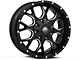 Mayhem Wheels Warrior Black Milled 6-Lug Wheel; 20x10; -25mm Offset (21-24 Bronco, Excluding Raptor)