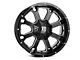 XD Buck 25 Gloss Black Milled 6-Lug Wheel; 20x10; -24mm Offset (21-24 Bronco, Excluding Raptor)