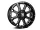 XD Buck 25 Gloss Black Milled 6-Lug Wheel; 20x10; -24mm Offset (21-24 Bronco, Excluding Raptor)