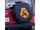 Arizona State Spare Tire Cover with Camera Port; Black (21-24 Bronco)
