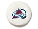 Colorado Avalanche Spare Tire Cover with Camera Port; White (21-24 Bronco)