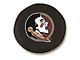 Florida State University Head Spare Tire Cover with Camera Port; Black (21-24 Bronco)