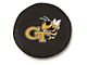 Georgia Tech University Spare Tire Cover with Camera Port; Black (21-24 Bronco)