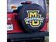 Marquette University Spare Tire Cover with Camera Port; Black (21-24 Bronco)