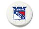 New York Rangers Spare Tire Cover with Camera Port; White (21-24 Bronco)