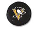 Pittsburgh Penguins Spare Tire Cover with Camera Port; Black (21-24 Bronco)
