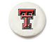 Texas Tech University Spare Tire Cover with Camera Port; White (21-24 Bronco)