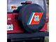 U.S. Coast Guard Spare Tire Cover with Camera Port; Black (21-24 Bronco)