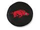 University of Arkansas Spare Tire Cover with Camera Port; Black (21-24 Bronco)