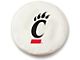 University of Cincinnati Spare Tire Cover with Camera Port; White (21-24 Bronco)