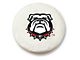 University of Georgia Bull Dog Spare Tire Cover with Camera Port; White (21-24 Bronco)