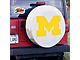 University of Michigan Spare Tire Cover with Camera Port; White (21-24 Bronco)