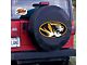 University of Missouri Spare Tire Cover with Camera Port; Black (21-24 Bronco)