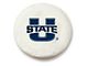 Utah State University Spare Tire Cover with Camera Port; White (21-24 Bronco)