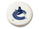 Vancouver Canucks Spare Tire Cover with Camera Port; White (21-24 Bronco)