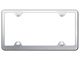 4-Hole Wide Bottom License Plate Frame (Universal; Some Adaptation May Be Required)