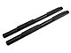 Barricade 4-Inch Oval Straight Side Step Bars; Light Textured Black (21-24 Bronco 4-Door)