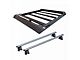 Traveler Cross Bar Roof Rack with Aluminum Basket; Silver (05-21 Frontier)