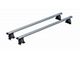 Traveler Cross Bar Roof Rack with Aluminum Basket; Silver (05-21 Frontier)