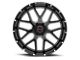 Wicked Offroad W903 Gloss Black Milled 6-Lug Wheel; 20x10; -12mm Offset (10-23 4Runner)