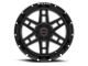 Wicked Offroad W906 Satin Black Milled 6-Lug Wheel; 20x10; -12mm Offset (10-23 4Runner)