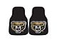 Carpet Front Floor Mats with Oakland University Logo; Black (Universal; Some Adaptation May Be Required)