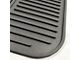Molded Rear Floor Mats with Boston Bruins Logo (Universal; Some Adaptation May Be Required)