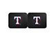 Molded Rear Floor Mats with Texas Rangers Logo (Universal; Some Adaptation May Be Required)
