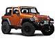 RedRock 3-Inch Round Curved Side Step Bars; Textured Black (07-18 Jeep Wrangler JK 2-Door)