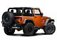 RedRock 3-Inch Round Curved Side Step Bars; Textured Black (07-18 Jeep Wrangler JK 2-Door)