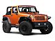 RedRock Side Armor; Textured Black (07-18 Jeep Wrangler JK 2-Door)