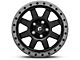 Fuel Wheels Trophy Matte Black with Anthracite Ring Wheel; 17x8.5; -6mm Offset (87-95 Jeep Wrangler YJ)