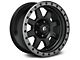 Fuel Wheels Trophy Matte Black with Anthracite Ring Wheel; 17x8.5 (18-24 Jeep Wrangler JL)