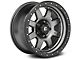 Fuel Wheels Trophy Matte Anthracite with Black Ring Wheel; 17x8.5 (18-24 Jeep Wrangler JL)