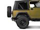 Barricade Double Tubular Rear Bumper; Polished (76-06 Jeep CJ, Wrangler YJ & TJ)