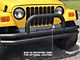 Barricade Double Tubular Front Bumper with Classic Over-Rider Hoop; Textured Black (76-06 Jeep CJ, Wrangler YJ & TJ)