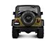 Barricade Double Tubular Rear Bumper with Receiver Hitch; Textured Black (76-06 Jeep CJ, Wrangler YJ & TJ)