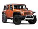 Barricade 3-Inch Bull Bar with Skid Plate; Stainless Steel (10-18 Jeep Wrangler JK)