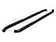 RedRock 3-Inch Round Curved Side Step Bars; Semi-Gloss Black (07-18 Jeep Wrangler JK 4-Door)