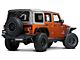 RedRock 3-Inch Round Curved Side Step Bars; Semi-Gloss Black (07-18 Jeep Wrangler JK 4-Door)