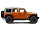 RedRock 4-Inch Oval Straight Side Step Bars; Textured Black (07-18 Jeep Wrangler JK 4-Door)