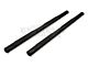 RedRock 4-Inch Oval Straight Side Step Bars; Textured Black (07-18 Jeep Wrangler JK 4-Door)