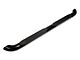 RedRock 4-Inch Oval Curved Side Step Bars; Semi-Gloss Black (07-18 Jeep Wrangler JK 4-Door)