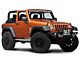 RedRock 3-Inch Round Curved Side Step Bars; Stainless Steel (07-18 Jeep Wrangler JK 2-Door)